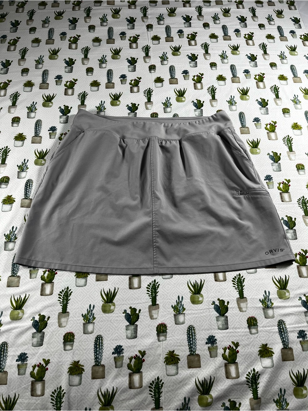 Orvis Gray Active Skort size XL Pockets Women’s